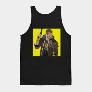 Minimalistic Cyberpunk 2077 Tank Top